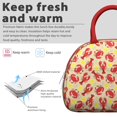thumbnail image 3 of Insulated Lunch Bag Women, Reusable Lobster and Crab with Lemon Fruit Tote Lunch Box, Leakproof Cooler Lunch Bags for Work Office Travel Picnic, 3 of 6
