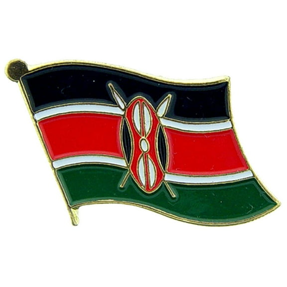 Eagle Emblems P09561 Flag Pin - Kenya - 1.625 in.