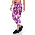 thumbnail image 4 of Reebok Women's Printed Revolve High Rise Capri Legging With 22" Inseam And Side Pockets, 4 of 4