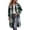 Q45 Green, variant on Womens Plaid Shacket Long Coat Button Down Collared Oversized Shirt Jacket with Pockets Fall Winter Everyday Layering Casual Flannel Outerwear