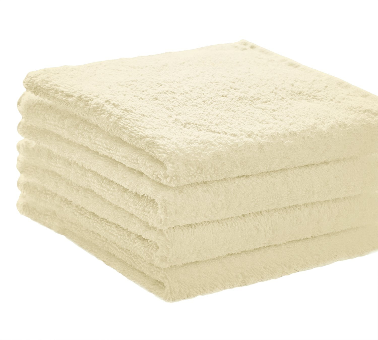 Pacific Linens Soft Absorbent Ringspun Cotton 19.5Inchby31Inch Hand Towel, Yellow Cream