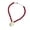 Red, variant on Natural Shell Bead Necklace Unique Ocean Clavicle Chain Jewelry Lightweight Gift