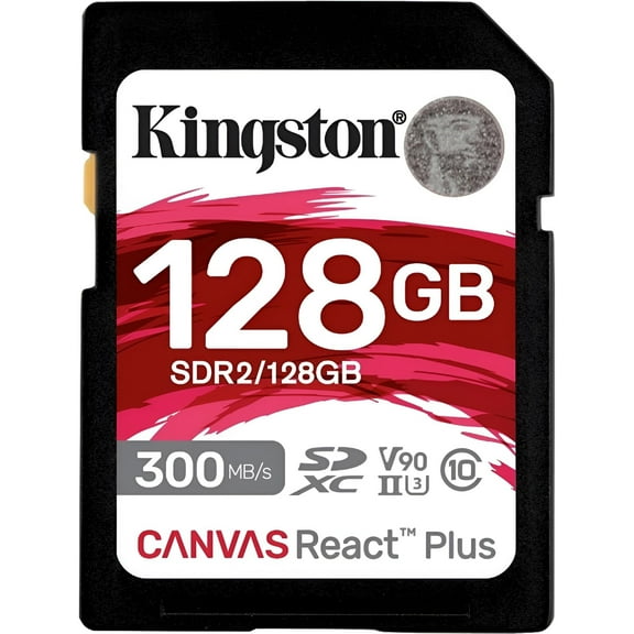 Kingston Canvas React Plus 128 GB Class 10/UHS-II (U3) V90 SDXC