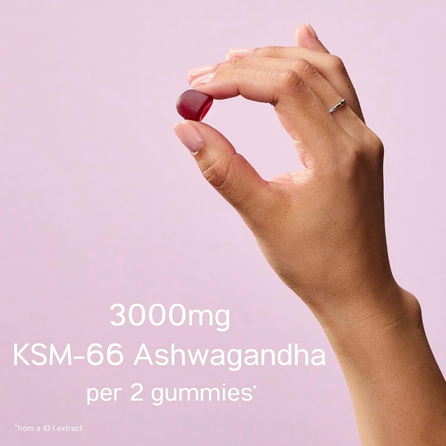 TRIP Ashwagandha Gummies with Vitamin D, B12 & B6, Stress Support Supplement, Non-GMO, Cherry Flavor, 60 Count
