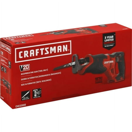 CRAFTSMAN V20 Reciprocating Saw  Cordless  Tool Only CMCS300B