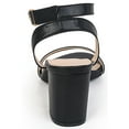thumbnail image 3 of DADAWEN Women's Open Toe Sandals Chunky Heel Dress Shoes Ankle Strap Shoes Black Size 7.5 US, 3 of 7