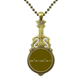 thumbnail image 1 of La Formule Mathématique Exprime le Collier Carré Computationnel Pendentif de Musique de Bijoux de Guitare Antique, 1 of 3
