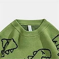 thumbnail image 5 of Toimothcn Leisure Sweater For Men Autumn Winter Oversized Cartoon Dinosaur Printed Sweaters Casual Loose Fit Versatile Round Neck Knitwear Comfy Mens Clothing, 5 of 8