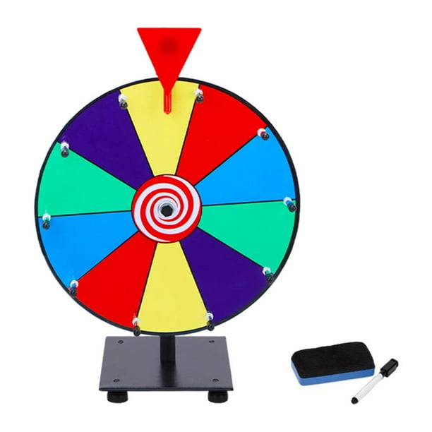Rueda De Premios De 12" Juego De La Fortuna Para Ferias Comerciales 10 Ranuras De Color SM SunniMix Rueda de premios
