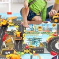 thumbnail image 2 of Biplut Game Mat Identify Ability Vivid Fabric Urban Construction Engineering Small Map Toy for Kids, 2 of 13