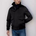 thumbnail image 2 of Fashion Plus Size Jackets for Mens Fall Multiple Pockets Button Zipper Windbreaker Solid Long Sleeves No Hat Casual Loose Coat, 2 of 6