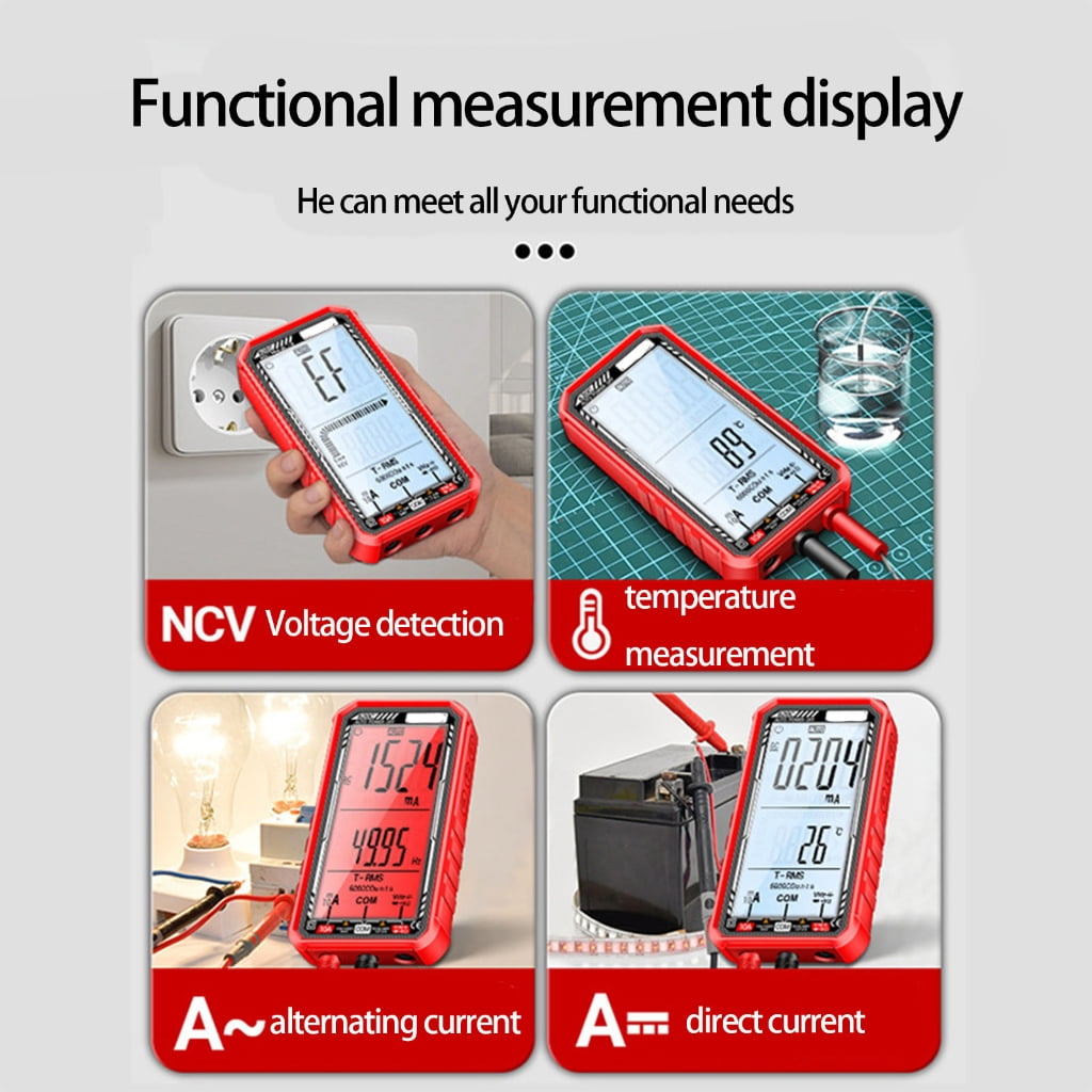Multiple Function Multimeter Auto NCV Transducer USB Charging Transportable Electrical Tester