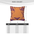 thumbnail image 4 of ZICANCN Tiger Texture Pattern Yellow Purple Throw Pillow Covers, Bed Couch Sofa Knit Decorative Pillow Covers for Living Room Farmhouse, 12"x12", 4 of 8