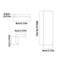 thumbnail image 3 of XINGXIANG Baby Proofing Edge Corner Protector,1Roll L-Shape Soft Cabinet Door Bumper Corner Strip,Safety Bumper Corner Guards,Wall Protector,Self Adhesive,for Nursery,Kitchen,Fireplace,Table(strip), 3 of 4