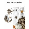 thumbnail image 5 of Fall Orange Plaid Pumpkin Valances for Windows It's Fall Y'all Maple Leaf Harvest Thanksgiving Kitchen Valance Curtain Rod Pocket Small Curtains for Cafe Bathroom Laundry Basement 42" x 12", 5 of 8
