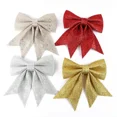 thumbnail image 2 of 2Pcs Large Bows Christmas Tree Bowknot Ornaments Gift Present Party Xmas Decoration Christmas Holiday Indoor Outdoor Decorations, 2 of 5