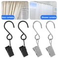 thumbnail image 3 of KAKOWELY clips de Remplacement 20 Pcs Crochets en Forme de S pour Rideaux Panneaux Extérieurs Crochets Multifonctionnels Crochets en S Robustes 2.36"X1.38"X0.47 Pouces, 3 of 4