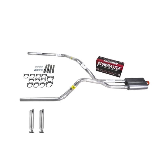 S10 / S15 83-94 dual exhaust 2.5 pipe Flowmaster 40  RC Tip