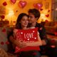 thumbnail image 5 of Eoozwa 3 Packs Valentine's Day Heart Plaid Pillow Cover Red Cushion Case Home Decor Sofa Throw Pillow Cover for Living Room Bedroom Romantic Gift, 5 of 6