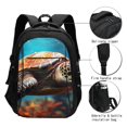 thumbnail image 3 of Disketp Realistic Turtle Mochila de Viaje Estampada para Laptop con Puerto de Carga USB, Mochila Impermeable para Computadora – Regalo para Hombres y Mujeres, 3 of 7