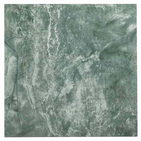 NEXUS Verde Marble Vein 12x12 Self Adhesive Vinyl Floor Tile - 20 Tiles/20 Sq.Ft., 2 pack