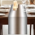 thumbnail image 3 of Gray Brown Table Runner 70 Inches Long, Modern Gradient Geometric Cotton Linen Table Runners Dresser Scarves, Decorative Fabric Tabletop Scarf Furniture Cover for Home Dinner Party 13"x70", 3 of 9