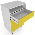 thumbnail image 4 of Manhattan Comfort Freedom Commode à 4 Tiroirs en Blanc et Jaune, 4 of 8