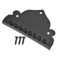 thumbnail image 1 of Mandolin Tailpiece Black 8-String Screws Triangular Parts Musical Instrument Accessories, 1 of 4