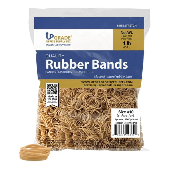 Upgrade Rubber Bands, Size 64, 1 lb Bag, Made in USA