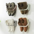 thumbnail image 4 of 2pcs Foldable Hanging Shoes Rack Hangers Simple Sticky Useful Wall Mounted Shoes Holder Slippers Storage Organizer for, 4 of 8