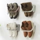 thumbnail image 5 of 2 colgadores plegables para zapatos, sencillos y adhesivos, para colgar en la pared, organizador de almacenamiento para zapatillas y zapatos, para el hogar (blanco), 5 of 7