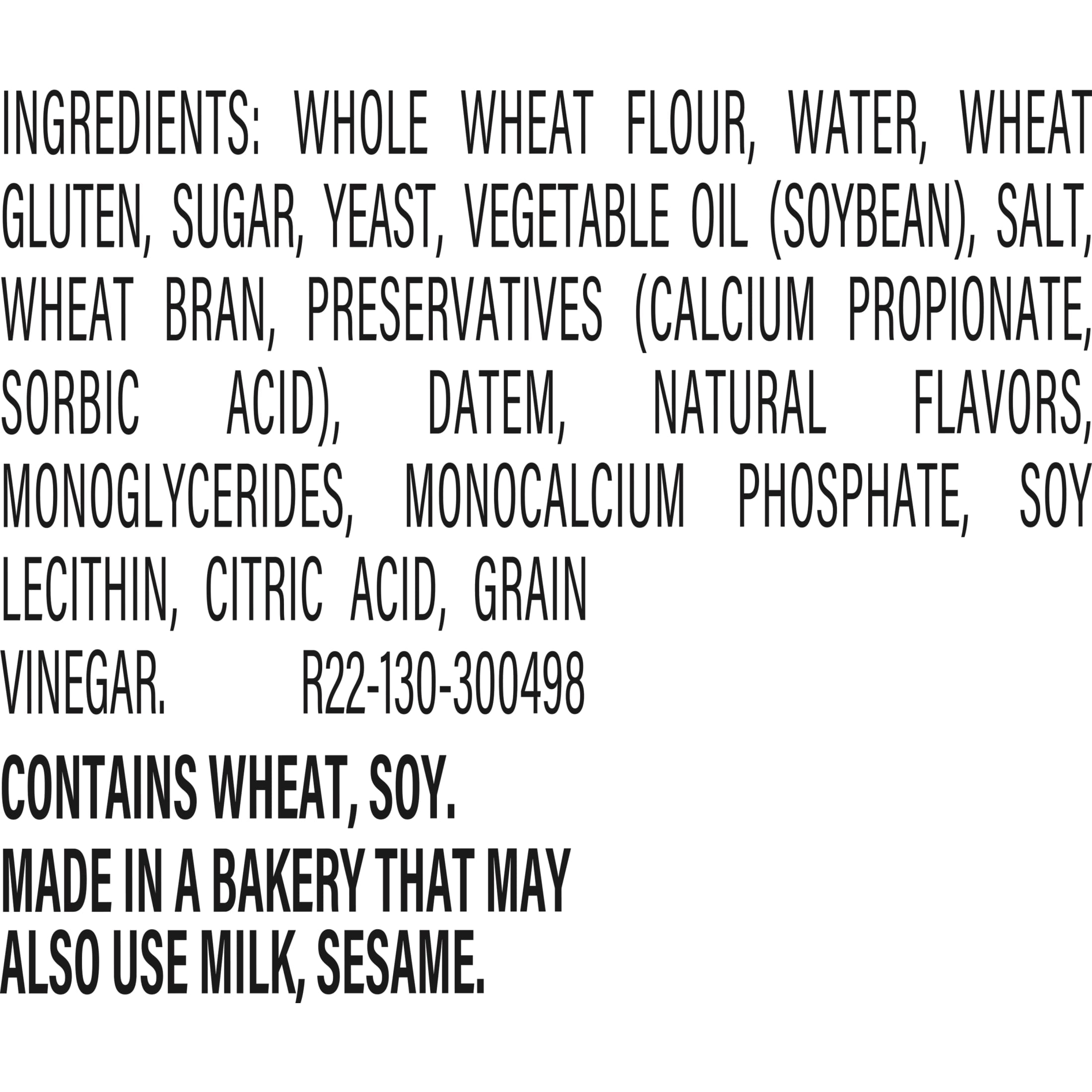 Nature's Harvest 100% Whole Wheat Bread, 16 oz, Wheat Bread, Bag
