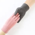 thumbnail image 1 of Guantes de terciopelo cálidos con forro polar y pantalla táctil de invierno para mujer, bonitos guantes para conducir al aire libre para estudiantes, para otoño e invierno, 1 of 3