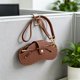 thumbnail image 2 of Yhmxh Estuche para gafas, bolsa portátil para gafas de sol, bolsa suave para gafas, funda para gafas para hombres y mujeres, estuche de cuero para gafas de sol con cordón y cierre de botón, bolsa p, 2 of 6