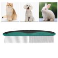 thumbnail image 6 of Durable Straight Row Pet Grooming Brush for Pet 7.2"x1.85" Black Deep Green, 6 of 6