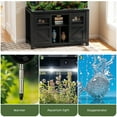 thumbnail image 2 of Uforic 120 Gal Fish Tank Stand with Storage, 1100 Lbs Capacity, Power Outlets, Barn Door, Black, 2 of 8