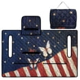 thumbnail image 5 of Whosucclay American Flag Butterfly Print Club Car Seat Covers, Golf Cart Accessories for EZGO Yamaha Club Cart 2-Person Golf Cart, 4 Pockets 51.18 x 30.3 inches, 5 of 9