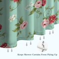 thumbnail image 6 of Pioneer Flower Floral Print Pattern Shower Curtain 84"x72", Bathroom Decorative Shower Curtain Set with 12 Hooks, Waterproof Washable, 6 of 6
