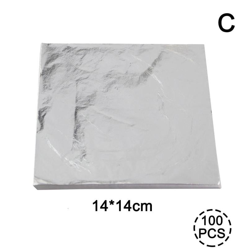 100 Sheets Anti-moisture Copper Leaf Foil Paper For Gilding Art Craft 