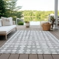 thumbnail image 6 of Addison Rugs Chantille Indoor/Outdoor Transitional Circles Gray Washable Rectangle Rug, 10' x 14', 6 of 6