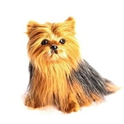 THE QUEEN'S TREASURES 18 Inch Doll Pets, Teacup Yorkie Puppy Dog Pet with Collar & Leash, Compatible for Use with American Girl Dolls