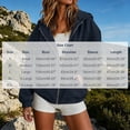 thumbnail image 3 of Edvintorg Womens Rain Jacket Solid Color Zip up Waterproof Raincoat Outdoor Long Sleeve Hooded Windbreaker with Pocket Womens Clothes Navy S-2XL, 3 of 8