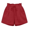 thumbnail image 5 of ByworldtasicNo Boundaries Summer Casual Shorts with Pockets High Waisted Wide Leg Drawstring Beach Vacation Trendy Shorts, 5 of 6