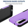 thumbnail image 2 of Decase for Samsung Galaxy A26 5G Case, Shockproof Heavy Duty Hybrid Protection Hard PC Shell Flexible TPU Bumper, Military Grade Drop Proof Durable Protective Case with Screen Protector,Purple, 2 of 5