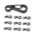 thumbnail image 3 of CNKOO 10Pcs Zinc Alloy Key Rings D Shape Keychain Clips Small Multipurpose Carabiner Buckles, 3 of 9
