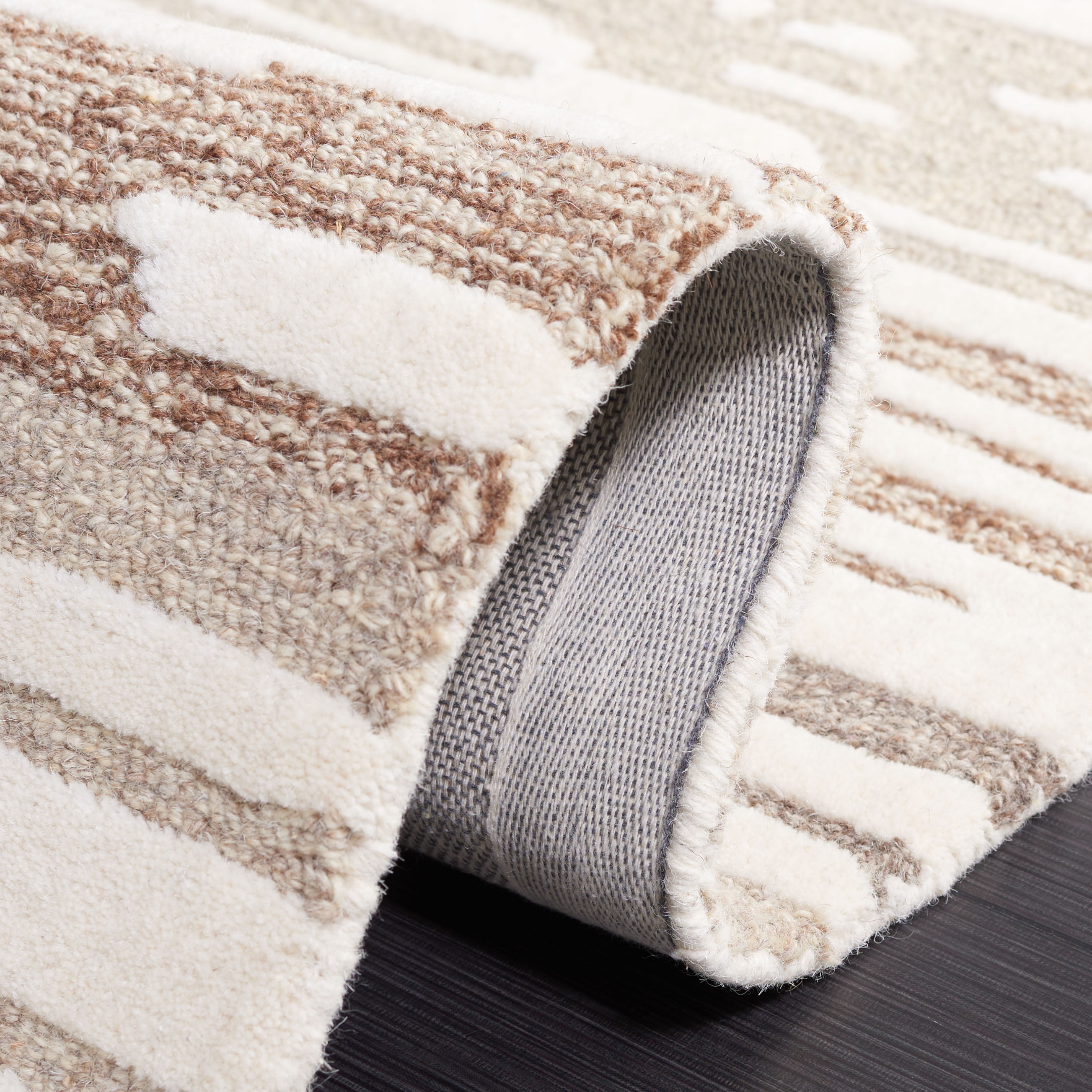 SAFAVIEH Fifth Avenue Deemer Abstract Area Rug, Natural/Brown, 3' x 5'
