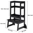 thumbnail image 2 of SDADI LT05G Mother's Helper Adjustable Kids Kitchen Step Stool, Black, 2 of 8