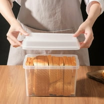Stock Your Home Bread Container Bread Loaf Keeper, Fresh Bread Storage Container, Clear Bread Saver, Bread Holder - Bread Bin for Bun, Bagel, and Bread Loaf, Plastic Bread Box