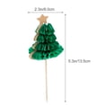 thumbnail image 2 of FESTFENDS 50Pcs Christmas Tree Style Olive Green Wooden Picks For Cocktails Accessories, 2 of 8