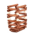 thumbnail image 1 of Wooden Pet Grass Stand Manger Rack Fodder Feeder Food Bowl for Chinchilla Rabbit Guinea Pig Cavy Groundhog, 1 of 9